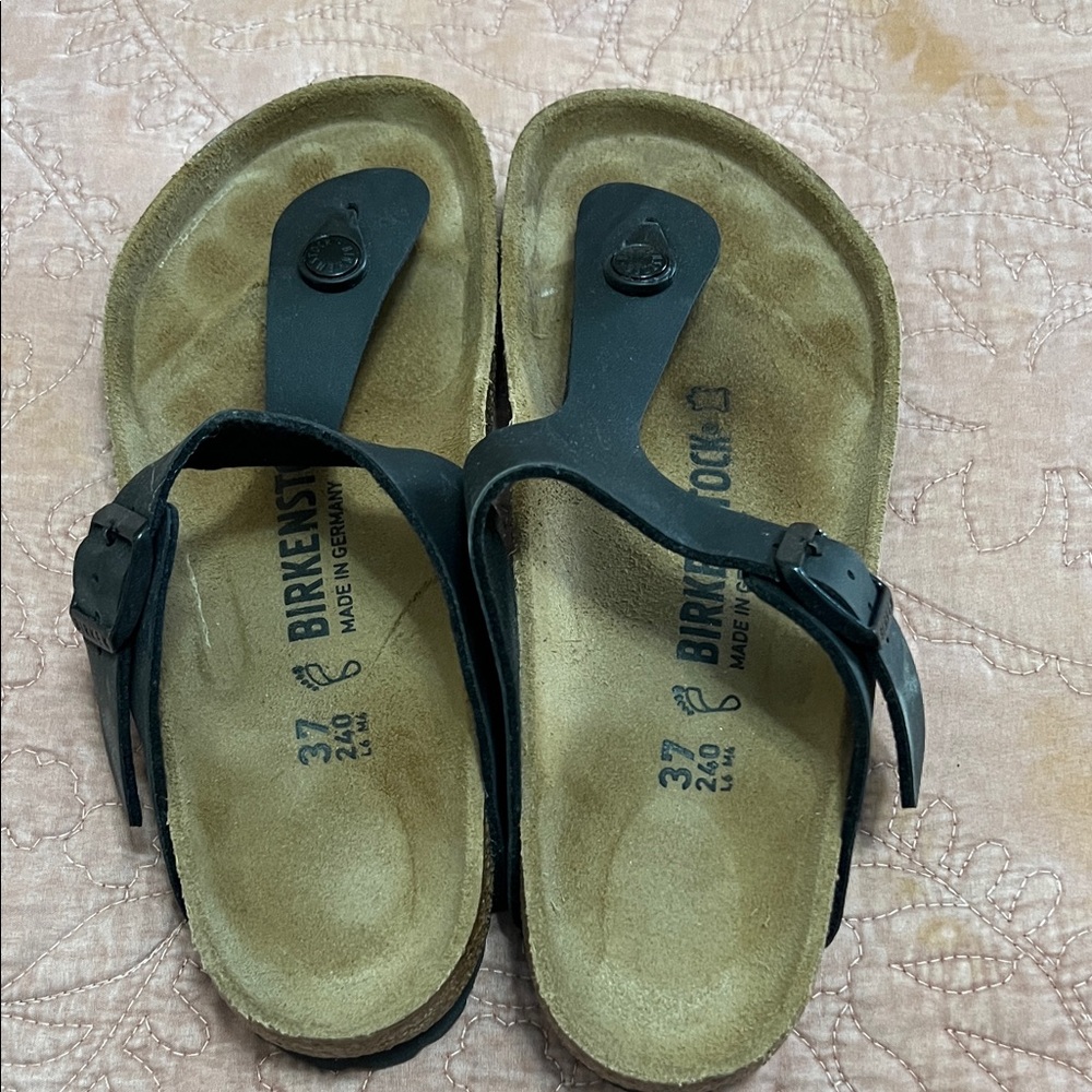 Birkenstock Black Thong Sandals